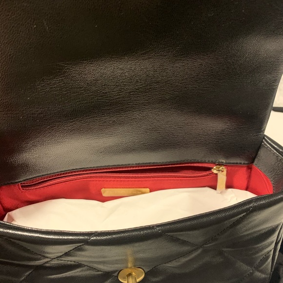 NWT Small Black Goatskin Chanel 19 - Picture 4 of 5